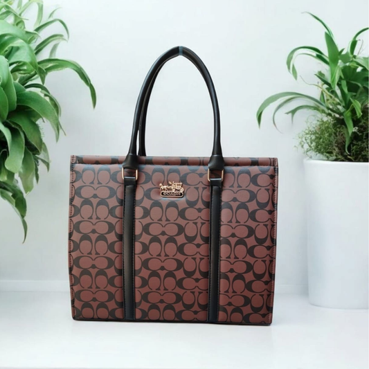 Coach Outlet Hudson Double Handle Tote In Signature